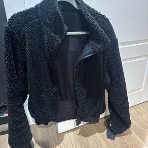 ALO Yoga Black Teddy Jacket
